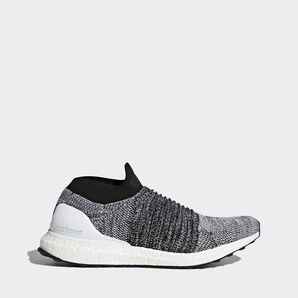 Adidas Ultraboost Laceless - παπουτσια για τρεξιμο ανδρικα - Γκρι/Ασπρα/Ασπρα/Μαυρα,Μέγεθος: EU 36 –